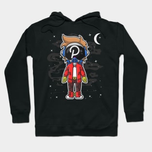 Hiphop Astronaut Polkadot DOT To The Moon Crypto Token Cryptocurrency Wallet Birthday Gift For Men Women Kids Hoodie